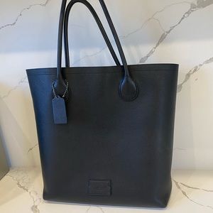 Large coach leather tote
